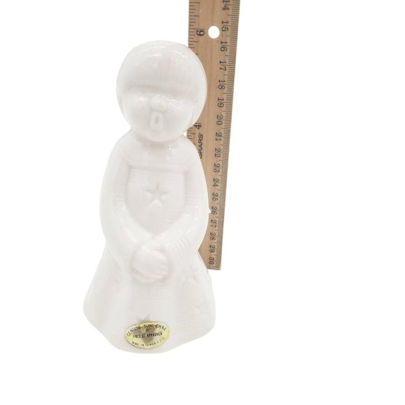 Vintage 6" White Bone China Light Angel Christmas Décor *No light kit - Picture 8 of 9